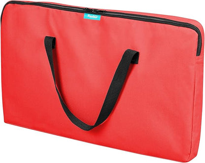 Deluxe Premium Pet Dog Playpen Portable Soft Dog Exercise Pen Kennel with Carry Bag for Dogs, Cats, Kittens, and All Pets (Medium, Red)