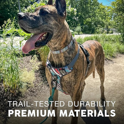 Embark Adventure Large Dog Harness – No-Pull, Reflective Trim, Military-Grade Nylon, Front Clip with Gel-Lined Handle