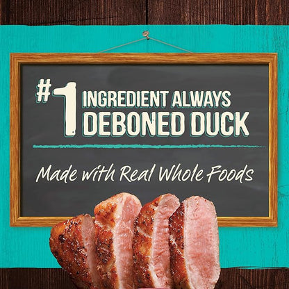 Merrick Grain Free Canned Dog Food, Real Duck Dinner Recipe With Added Vitamins and Minerals, 12.7 oz. Can