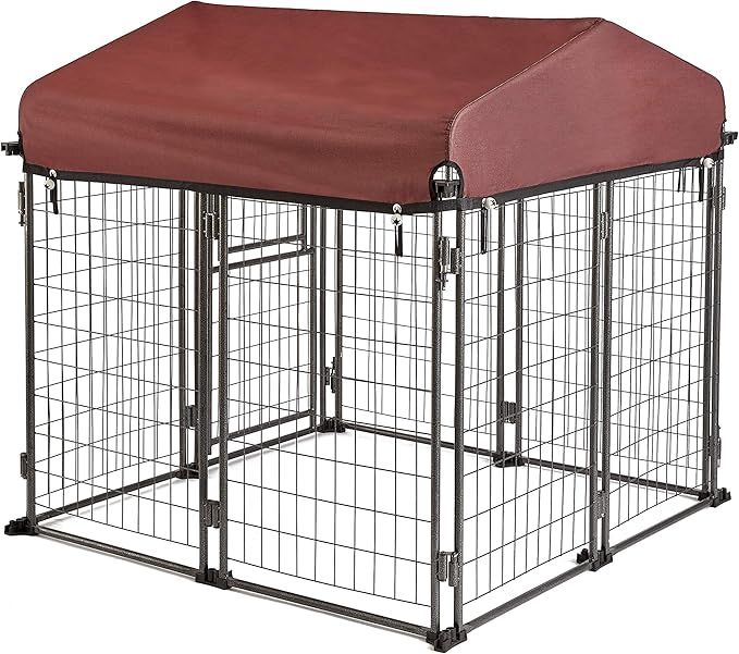 TWO by TWO Haven Expandable Kennel, Black, Medium