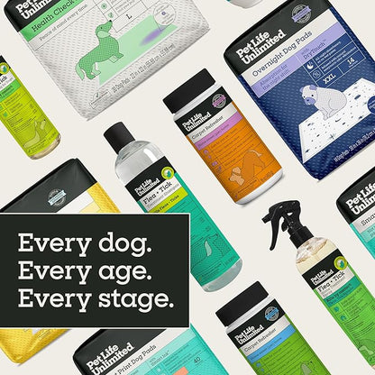 Pet Life Unlimited Natural Flea & Tick 3-Step Kit for Dogs, Plant-Based Prevention and Treatment, Includes Dog Spray, Home Spray & Shampoo, Kill & Repel Fleas, Ticks & Eggs, Soothes Skin