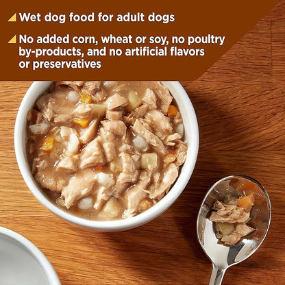 Nature’s Recipe Chicken, Barley & Turkey Recipe in Savory Broth Wet Dog Food, 2.75 oz. Cup, 12 Count