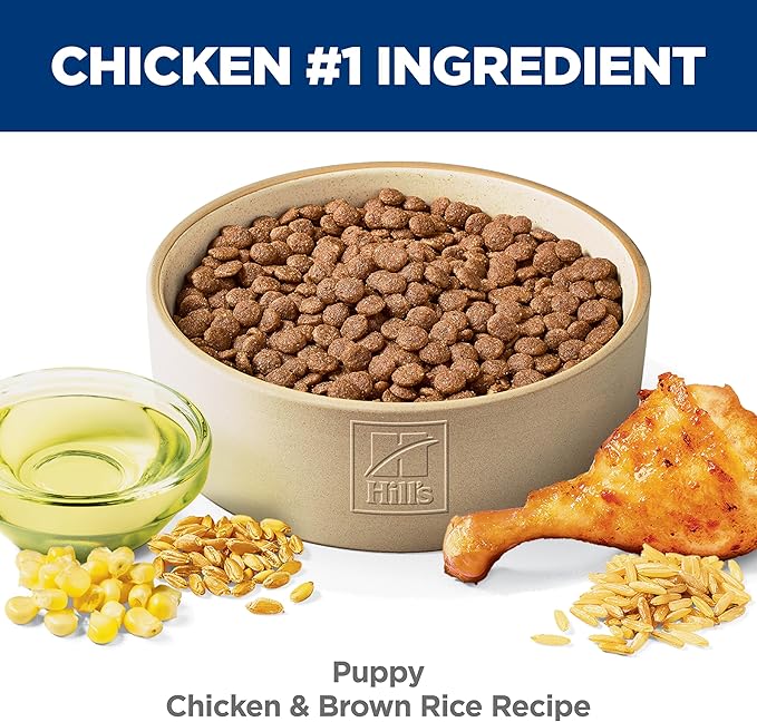 Hill's Science Diet Puppy Dry Dog Food, Chicken & Brown Rice, 27.5 lb. Bag