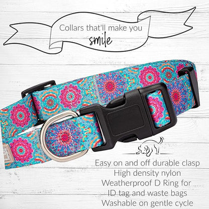 Lucky Love Dog - Adjustable Dog Collar with Easy Click Buckle for Small Dogs, Durable, & Comfortable for Male & Female Dogs, Pet Collar for Puppies & Adult Dogs - Clara, Small