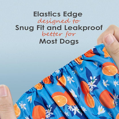 wegreeco Washable Male Dog Belly Band (Stylish Pattern)- Pack of 3 - Washable Male Dog Belly Wrap, Dog Diapers Male (Fruit, Small)