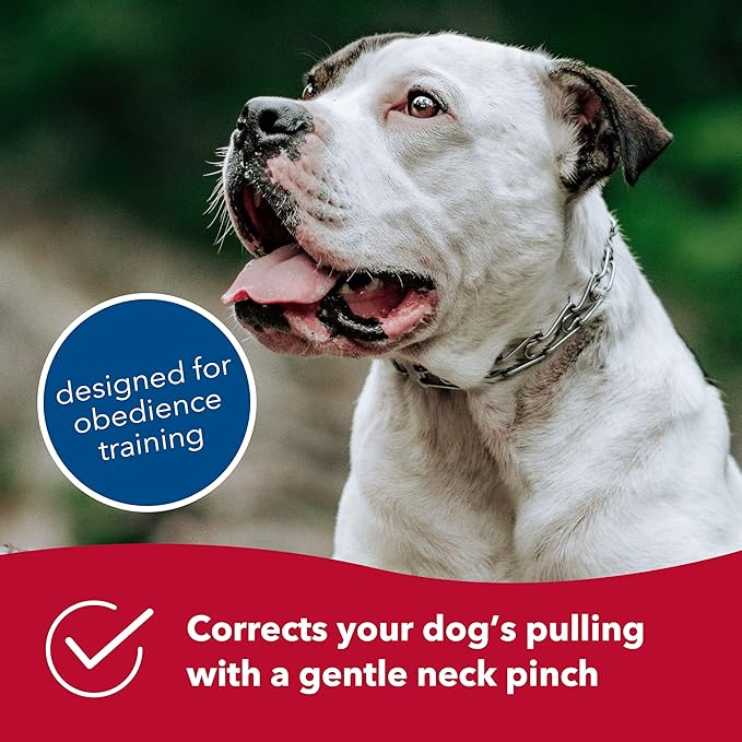 Herm Sprenger Chrome Plated Prong Dog Training Collar Ultra-Plus Pet Pinch Collar with Swivel No-Pull Collar for Dogs Made in Germany