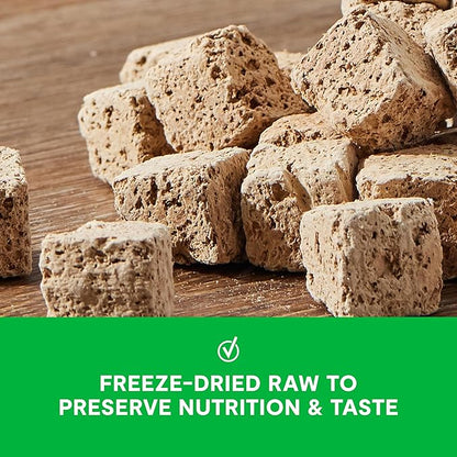 Open Farm Cubes, Freeze-Dried Raw, Single Ingredient Dog Treats, Beef Liver, 3oz Pouch