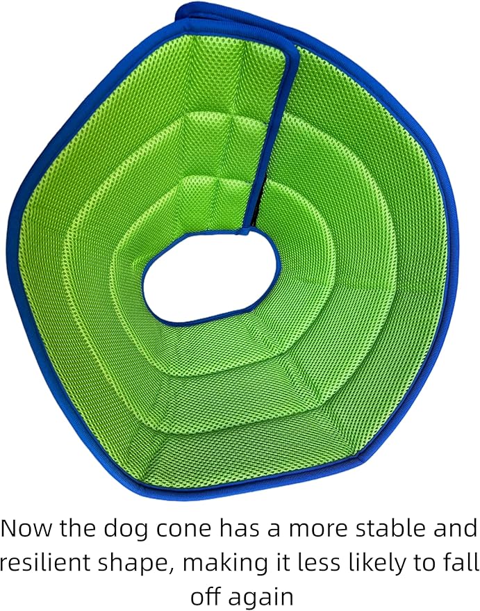 Soothing Recovery Cone for Dogs & Cats, Soft Anti-Lick Collar for Post-Surgery Protection, Comfortable Elizabethan Cone Alternative for Spay Neuter Recovery, Adjustable Design (M)
