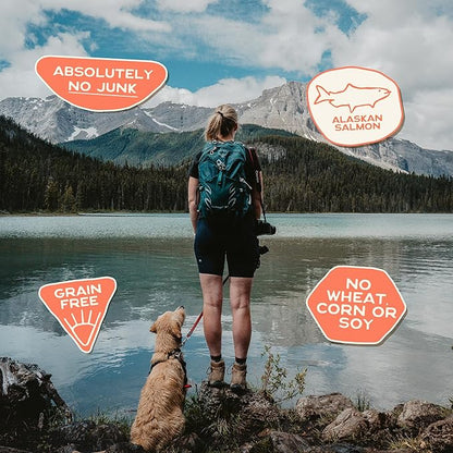 Smart Cookie Freeze Dried Salmon Bites - Single Ingredient Freeze Dried Treats for Dogs - Wild Caught Alaskan Salmon Dog Training Treats & Dog Food Topper - Made in USA - 2oz Bag, 1 Pack