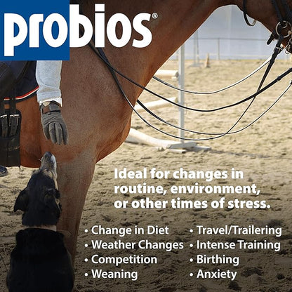 Probios Digestive Support Probiotic for All Species, Probiotics for Gut Health, Dispersible Powder, 5 lbs (Pack of 2)