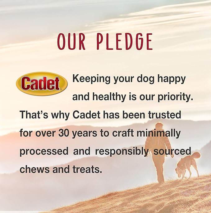 Cadet Double Stuffed Shin Bone - Highly Digestible, High Protein, Long-Lasting Dog Chew Bone for Aggressive Chewers, Supports Dental Health, Bacon & Cheese Flavor, Large (1 Count) (Pack of 2)