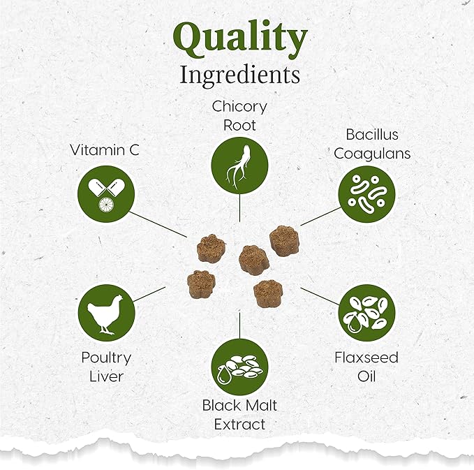 Ark Naturals Gentle Digest Soft Chews, Vet Recommended Dog and Cat Prebiotics and Probiotics, Digestive and Immune System Support, 2 Pack