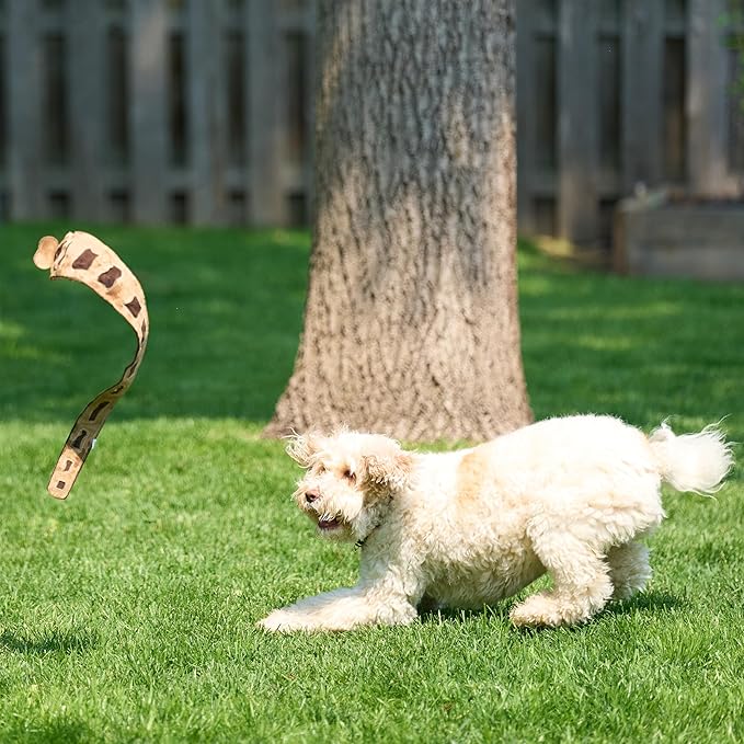 SPOT Skinneeez Leather Snake – 36" Stuffing-Free Dog Toy with Real Leather & 5 Squeakers, Tug Toy for Light to Moderate Chewers, Ideal for Large & XL Dogs