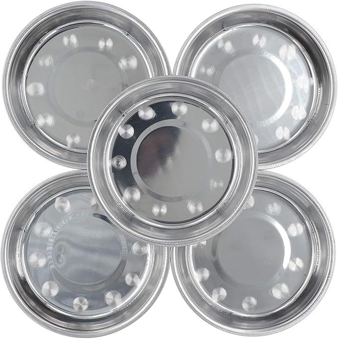 Dog Bowls Cat Bowls (Stainless Steel Dish 5-Pack)