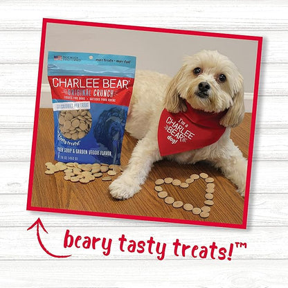 Charlee Bear Chicken Soup & Garden Veggie Dog Treats 16 oz. Bag (Pack of 2)