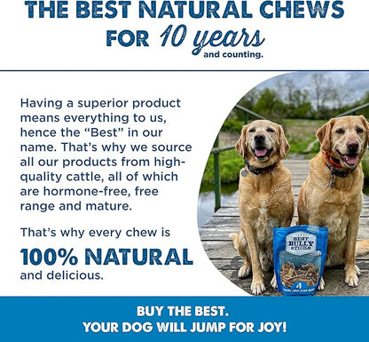 Best Bully Sticks Joint Jerky Gullet Bites - 1.5 lb (Pack of 1) - All-Natural Beef Snack