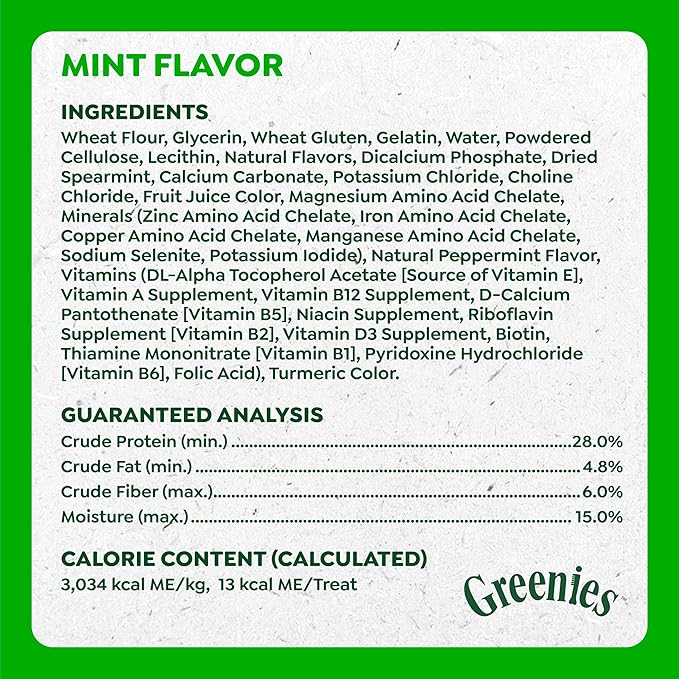 Greenies Anytime Bites Dog Treats, Mint Flavor, Dog Training Treats, 24 oz. Bag