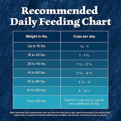 Blue Buffalo Wilderness Natural High-Protein Dry Food for Adult Dogs, with Wholesome Grains, Duck, 28-lb Bag.