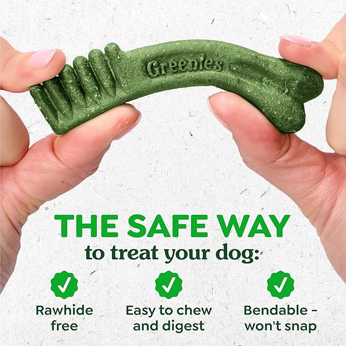 Greenies Veterinarian-Recommended Adult Natural Dental Dog Treats Petite Size, Dog Dental Chews, Original Flavor, 3 oz. Pack, 5 Count