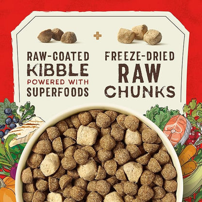 Stella & Chewy's SuperBlends Raw Blend Wholesome Grains Wild-Caught Whitefish & Salmon Recipe with Superfoods, 21 lb. Bag