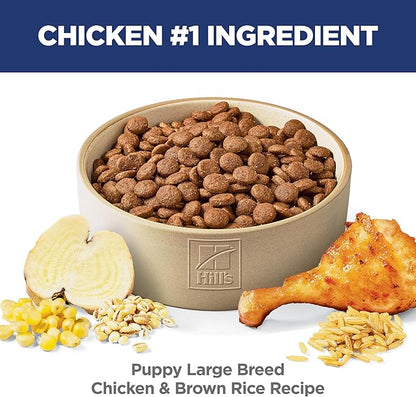 Hill's Science Diet Puppy Large Breed Dry Dog Food, Chicken & Brown Rice, 27.5 lb. Bag