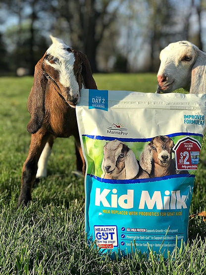 Manna Pro Goat Kid Milk Replacer, High in Protein to Support Growth, Powered by Opti-Gut to Support Gut Health & Digestion, Easy-to-Mix Formula, 4 lbs