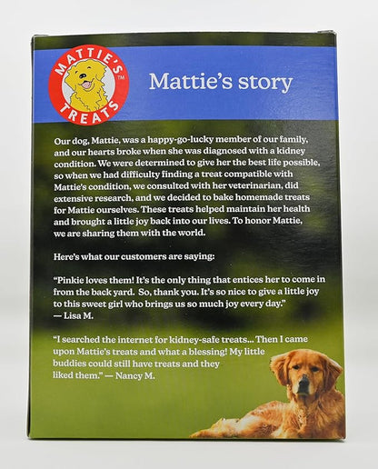 Mattie's Treats: 1 Pound Box; Low Protein, Low Phosphorus, Low Sodium Dog Treats