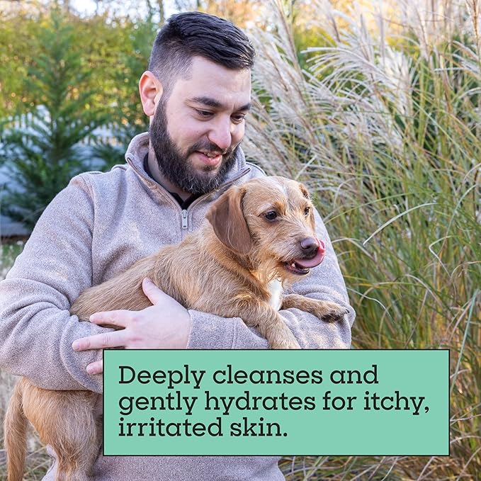 Pet Life Unlimited Natural Flea & Tick Gel Shampoo for Dogs, 16 oz, Plant-Based Prevention & Treatment for Fleas, Ticks & Eggs, Soothes Itchy Skin, Cleans & Conditions Coat