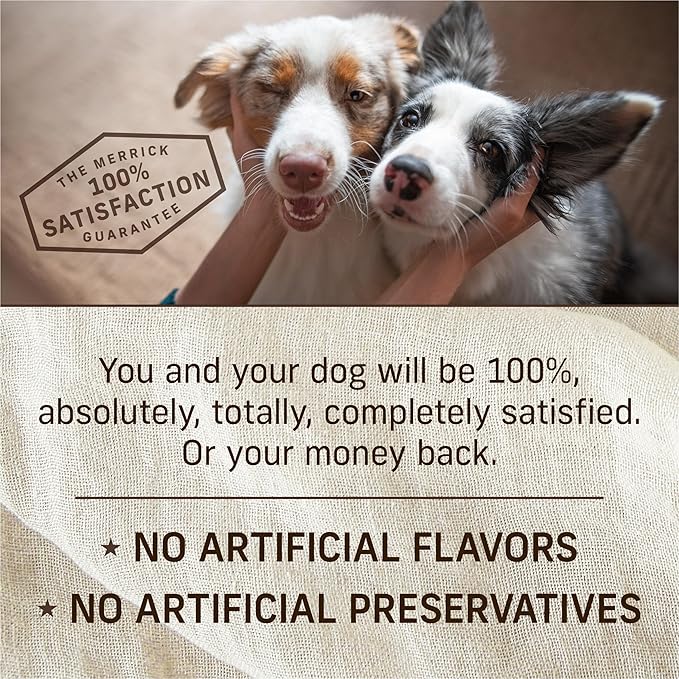 Merrick Chunky Grain Free Premium And Wholesome Canned Dog Food, Real Meat Big Texas Steak Tips Dinner - (Pack of 12) 12 ct. Cans