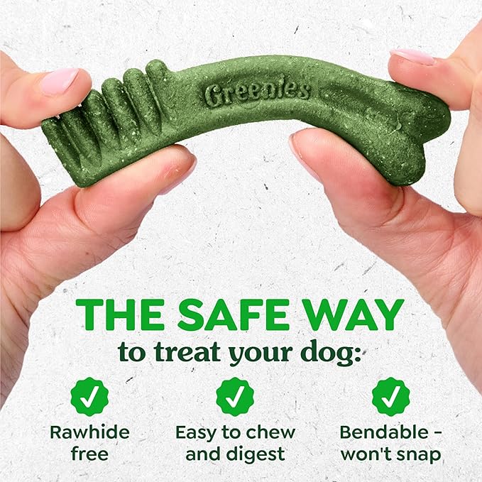 Greenies Veterinarian-Recommended Adult Natural Dental Dog Treats Regular Size, Dog Dental Chews, Original Flavor, 27 oz. Pack, 27 Count