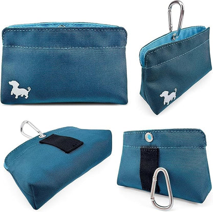 Pocket Sized Dog Treat Pouch - Treat Pouches for Pet Training - Medium Dog Treat Pouch with Magnetic Closure - Dog Walking Treat Bag for Dog Training - Turquoise