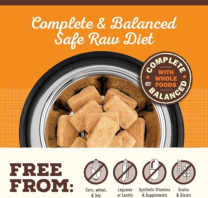Primal Freeze Dried Raw Dog Food Nuggets, Beef, Complete & Balanced Meal, Also Use as Topper or Treat, Premium, Healthy, Grain Free, High Protein Raw Dog Food, 30 oz