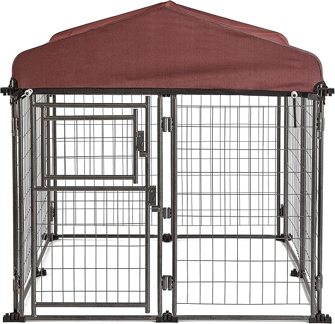 TWO by TWO Haven Expandable Kennel, Black, Medium