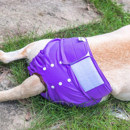 CuteBone Dog Diapers Female Washable Small Medium Large 3 Pack Reusable Doggie Diapers Puppy Period Pants for Doggy Heat Cycle Peeing