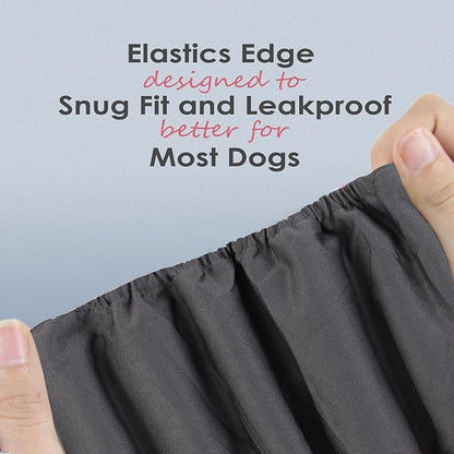 wegreeco Washable Male Dog Belly Band (Stylish Pattern)- Pack of 3 - Washable Male Dog Belly Wrap, Dog Diapers Male (Blue, Green, Charcoal, Large)