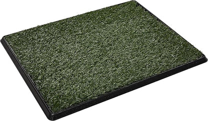 Artificial Grass Puppy Pee Pad for Dogs and Small Pets - 20x25 Inch, Reusable 3-Layer Turf Pads for Dogs with Tray - Indoor and Outdoor Fake Grass Potty Pet Supplies by PETMAKER