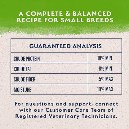 Natural Balance Limited Ingredient Small Breed Adult Dry Dog Food with Vegan Plant Based Protein and Healthy Grains, Vegetarian Recipe, 4 Pound (Pack of 1)