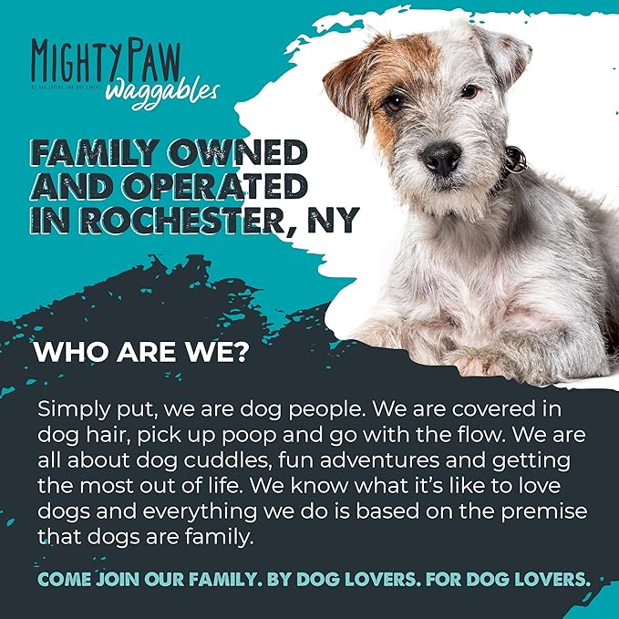 Mighty Paw Waggables Probiotic Chews for Dogs (Made in USA) | Dog Probiotics & Digestive Enzymes. Bacon Flavor Probiotic for Dogs Digestive Health. Prebiotics, Probiotics for Dog Gut Health (120 Ct)