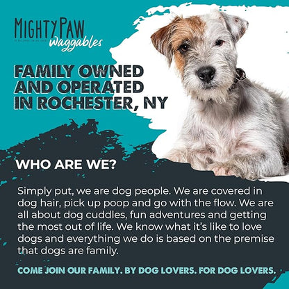 Mighty Paw Waggables Probiotic Chews for Dogs (Made in USA) | Dog Probiotics & Digestive Enzymes. Bacon Flavor Probiotic for Dogs Digestive Health. Prebiotics, Probiotics for Dog Gut Health (120 Ct)