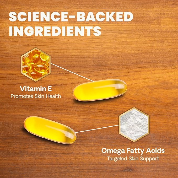 VetriScience Omega Healthy Skin Capsules, 3.6.9 Fish Oil Supplement for Dogs & Cats, Skin Health, Coat Growth, Reduce Shedding, Over 750 mg Omega Fatty Acids per Capsule, Gel Caps,90 Count(Pack of 2)