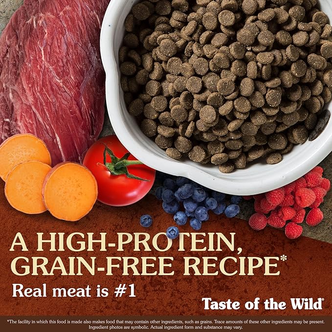 Taste of the Wild, Dry Dog Food High Prairie Canine Formula with Roasted Bison and Venison, 80 Ounce