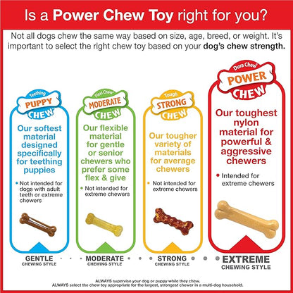 Nylabone Original Wishbone Power Chew Toy for Dogs, Dog Toys for Aggressive Chewers, Original Flavor, Small - Up to 25 Ibs, 1 Count