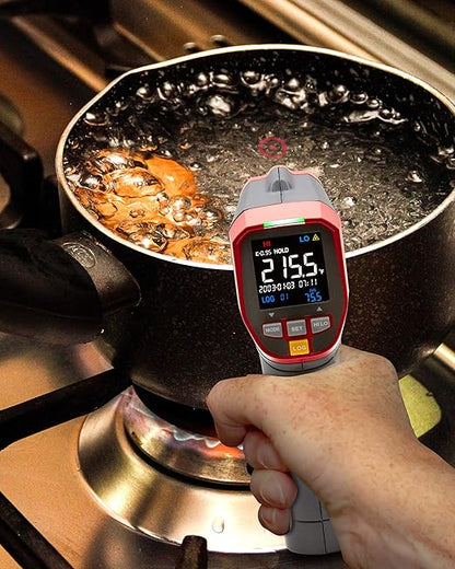 Triplett IRT350 Non-Contact 12:1 Infrared Thermometer with Circular Laser Indicator and Certificate of Calibration to NIST, -4 to 1112°F (-20 to 600°C)