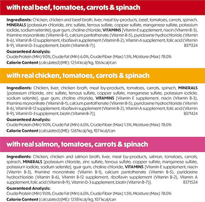 Purina Beneful Small Breed Wet Dog Food Variety Pack, IncrediBites Loaf, Chicken, Beef and Salmon Flavors - (2 Packs of 12) 3 oz. Cans