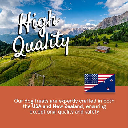 TRMC Real Meat Dog Treats - 12oz Bag of Bite-Sized Air-Dried Venison Jerky for Dogs - Grain-Free Jerky Dog Treats Made up of 95% Free-Range, Grass Fed Venison - Natural High Protein Dog Treats