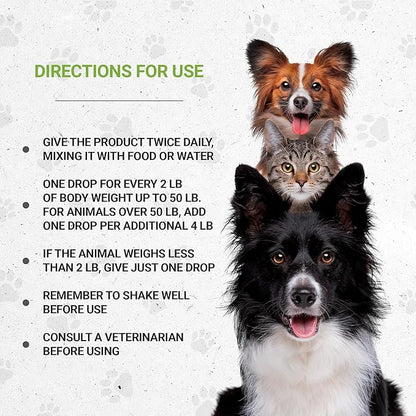 Wolf's Urinary | Natural Herbal Dietary Supplement for Dogs | Healthy Urinary System Support in Dogs | Alcohol-Free Extract, Dandelion Root, Calendula, Linden, Chamomile, Fennel 2 oz