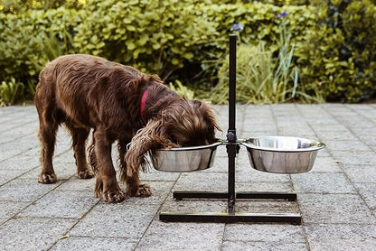 Nobby Dog-foodbar with 2 Bowls, 4.00 Litre, 27 cm