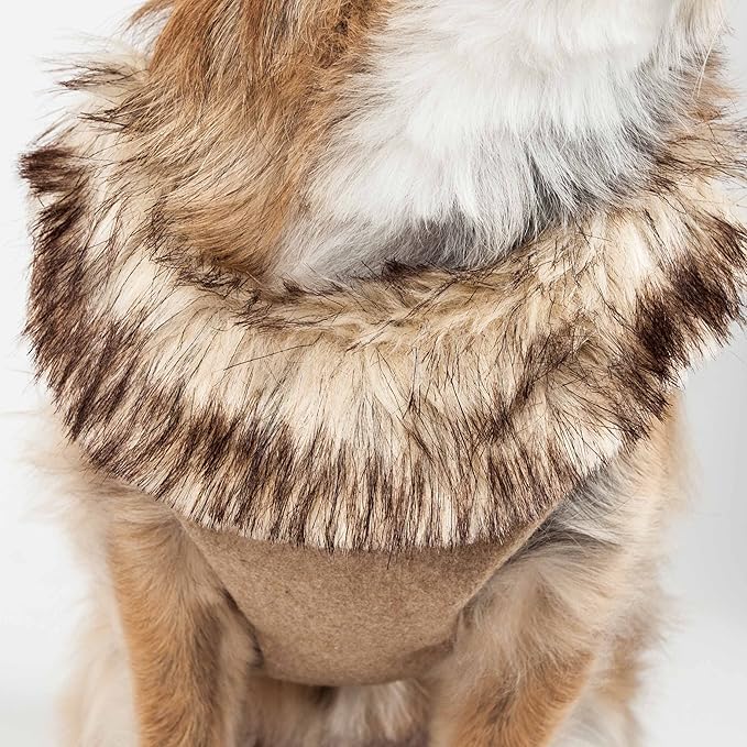 Pet Life ® Luxe 'Furracious' Mesh Reversed 2-in-1 Adjustable Chest Pet Dog Harness and Leash with Removable Fur Collar