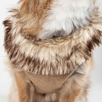 Pet Life ® Luxe 'Furracious' Mesh Reversed 2-in-1 Adjustable Chest Pet Dog Harness and Leash with Removable Fur Collar