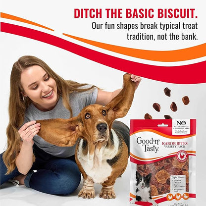 Good ‘n’ Tasty Kabob Bites, 12 oz, Treats For Dogs, Made with Real Chicken